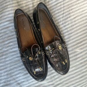 Sperry Brown crocodile loafer